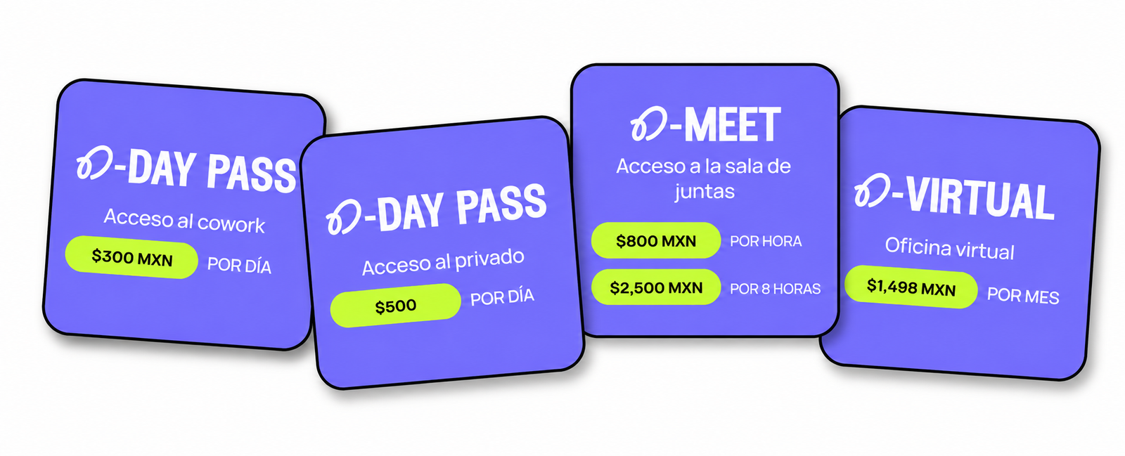 Opciones Access Pass de D Spaces